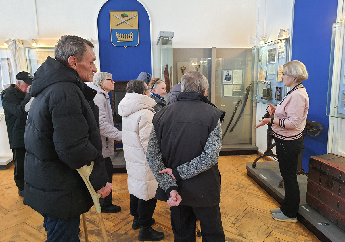 Сегодня в касимовском музее-заповеднике побывали гости из Папулинского дома-интерната милосердия для престарелых и инвалидов.