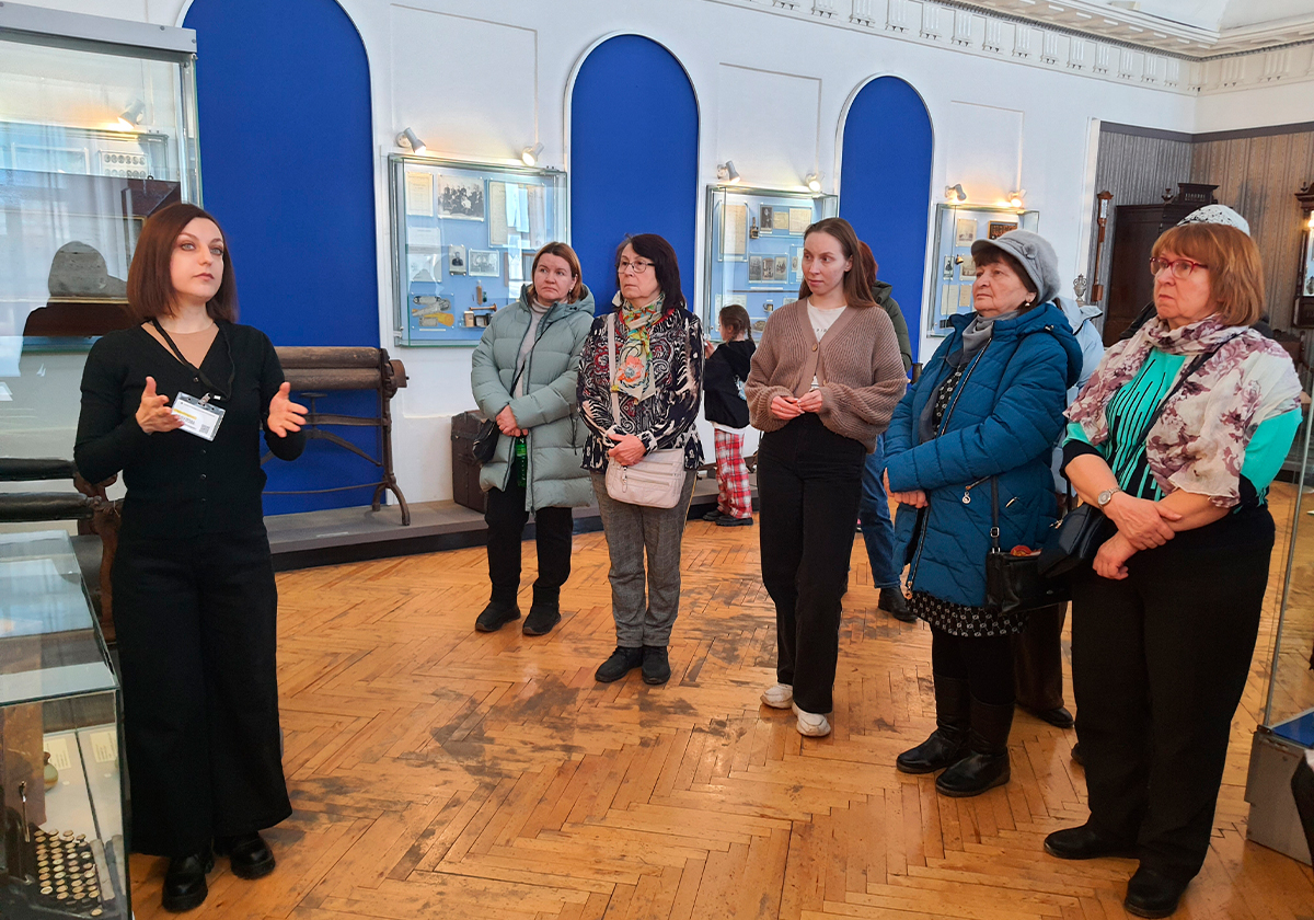 В субботу в музее-заповеднике побывала большая группа педагогов из Рязани.